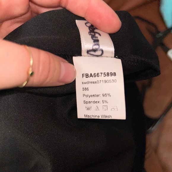 Black Asymmetrical Ruched Bodycon Dress - Picture 6 of 7